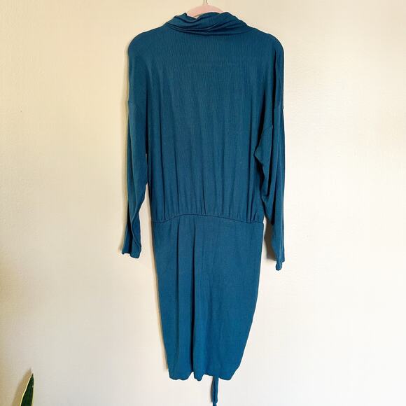 Free People Sundown Cinch Bodycon Cowl Neck Dress Womens Size Small Boho y2k - Picture 4 of 9